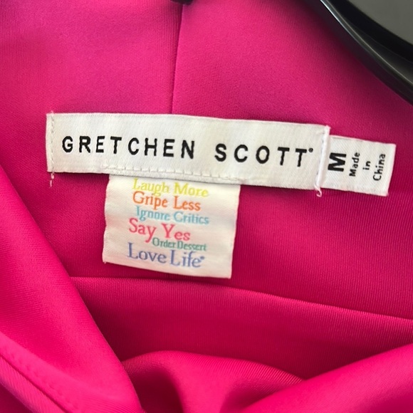 Gretchen Scott Designs Pink Sheath Cocktail Dress - Picture 7 of 7